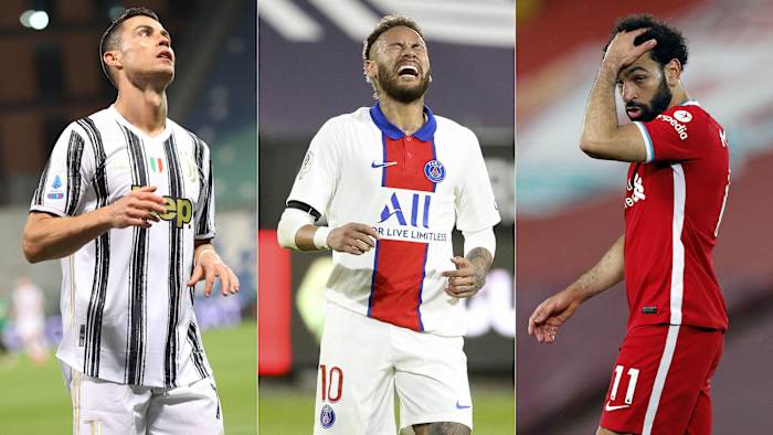 Cristiano Ronaldo, Neymar and Mohamed Salah's clubs are facing high stakes